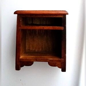 Vintage Dollhouse Miniature Nightstand Side Table